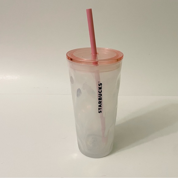 Starbucks 2022 Christmas Holiday Mottled Milky Luster Glass Tumbler 18oz Cup - Picture 5 of 16